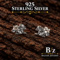 925 sterling silver witch on broom stud earrings, detailed Halloween jewelry product view.