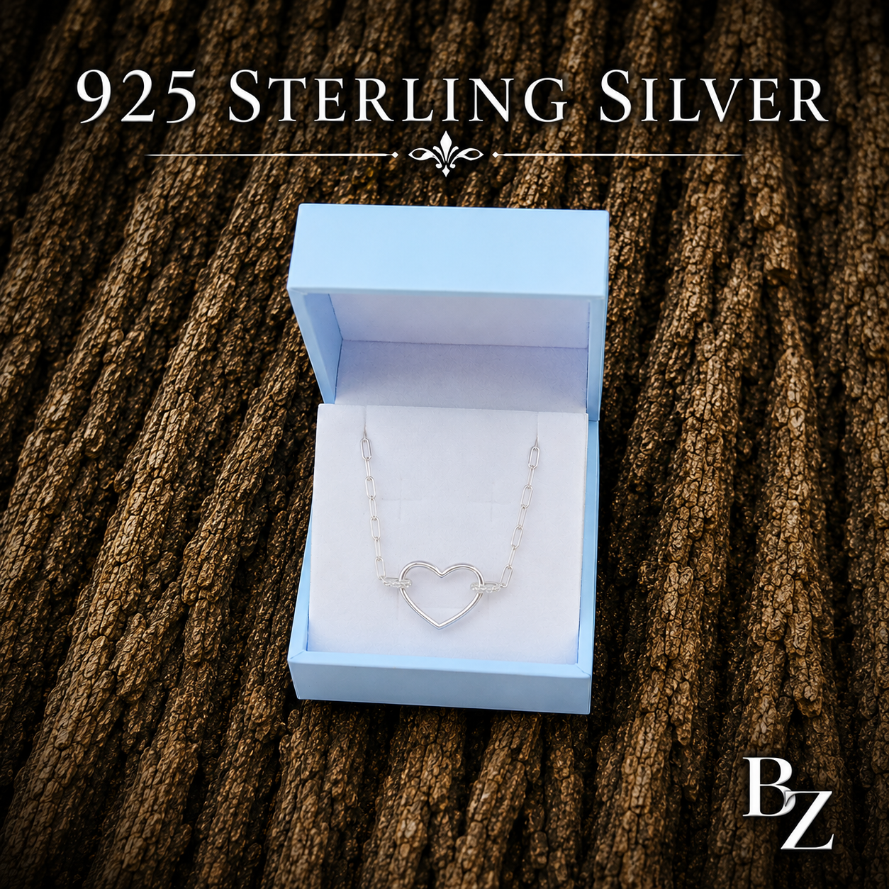 925 Sterling Silver Open Heart Bracelet