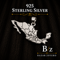 925 Sterling Silver Mexico Map Pendant