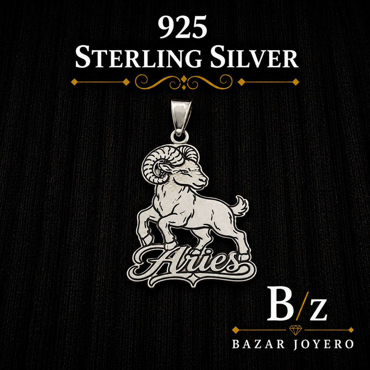 Aries 925 Sterling Silver Pendant